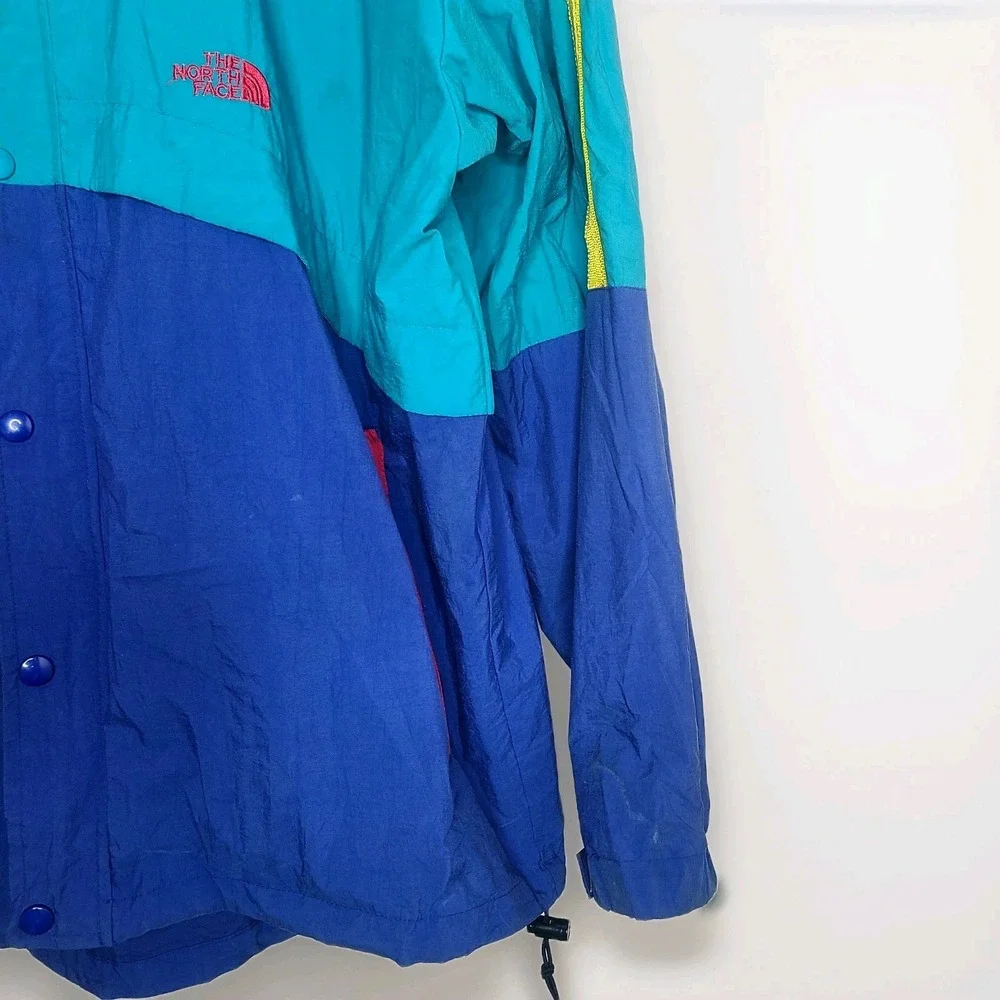 Vtg The North Face Red Label Colorblock Windbreaker Jacket L Gorpcore Streetwear